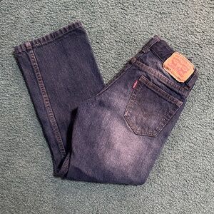 Levi's Boys Dark Indigo Straight Jeans